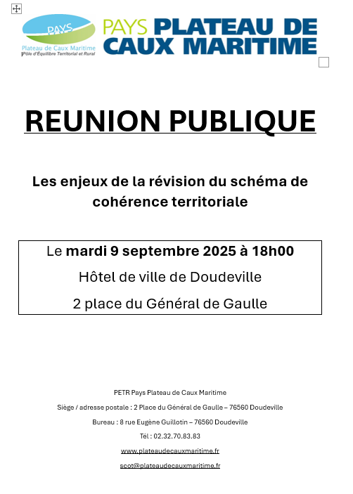 REUNION PUBLIQUE SCOT